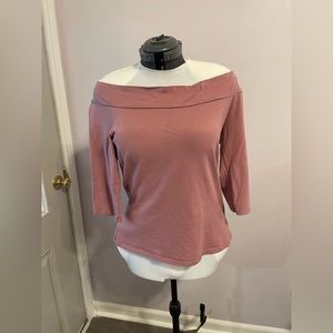Pink Off Shoulder Top